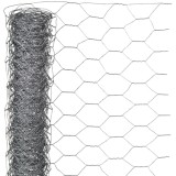 Nature Plasa din sarma, 0,5 x 10 m, otel galvanizat, 25 mm, hexagonal GartenMobel Dekor, vidaXL