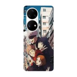 Husa compatibila cu Huawei Nova Y70 model Jujutsu Kaisen Anime, Silicon, TPU, Viceversa, Transparent, Carcasa