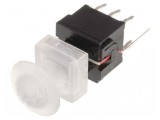 Comutator tastatură DPDT 0,1A/30VDC LED verde