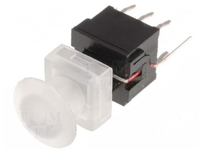 Comutator tastatură DPDT 0,1A/30VDC LED verde foto