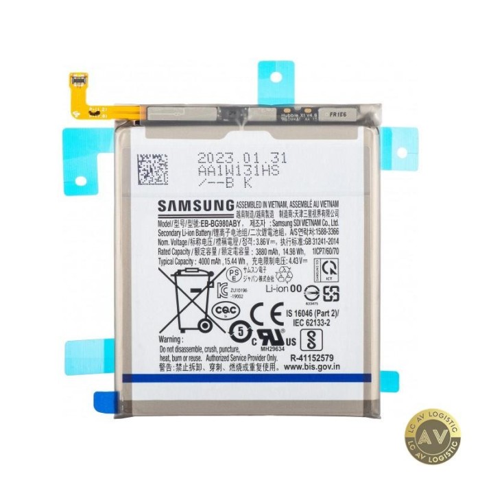 Acumulator Samsung Galaxy S20 5G G981 / S20 G980 EB-BG980ABY Service Pack GH82-22122A
