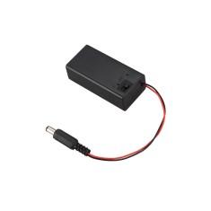 Suport 2 acumulatori AA cu intrerupator si cablu cu conector DC OKY0249-1