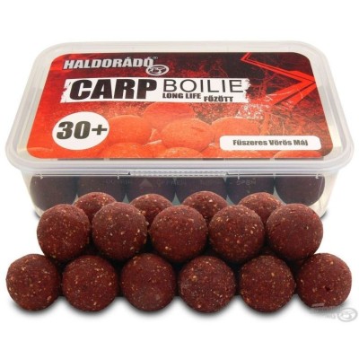 Haldorado - Boilies Carp Boilie Long Life 30+ 400g 30mm - Ficat rosu condimentat foto