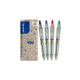 Pilot Set 4 pixuri reincarcabil B2P Ecoball 1.0, Negru, Albastru, Rosu, Verde - RESIGILAT