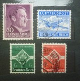 Lot 4 Timbre Vechi WW2 Germania al Treilea Reich 1935-1942 - Luftfeldpost Ju-52, Hitler, Cracovia -A228