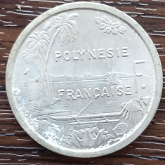 (M2203) MONEDA POLYNESIA FRANCEZA - 1 FRANC 1975, ADMINISTRATIE FRANCEZA