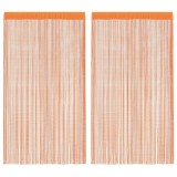 Cumpara ieftin Perdele sir 2 buc Portocaliu 100x250 cm