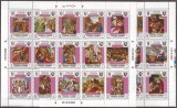 YEMEN 1970 PICTURA VIATA LUI ISUS ( 2 blocuri dantelate argintii) MNH