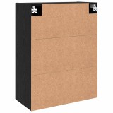 vidaXL Dulap montat pe perete 2 pcs Stejar Negru 69,5 x 34 x 90 cm 3394520