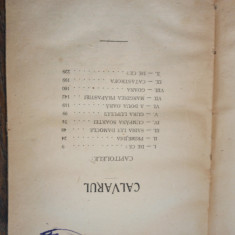 LIVIU REBREANU - CALVARUL , ED. 1-A , 1919