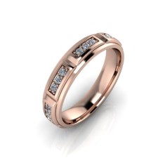 Verigheta dama din aur roze 14K - 45
