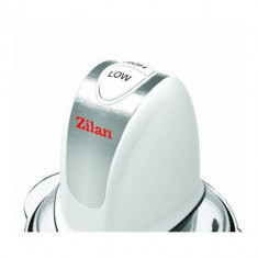 Tocator legume-fructe ZILAN,Alb ZLN-8167, putere 300W, vas din sticla 1L, cutit inox, 2 trepte de viteza foto