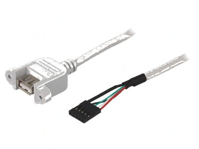 Adaptor USB 2.0 A soclu 5pin 0,5m foto