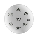 Cumpara ieftin B63 - Şablon de ştampilare nail art cu modele gravate, INGINAILS