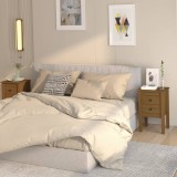 VidaXL Noptiere, 2 buc, maro miere, 40x35x61,5 cm, lemn masiv de pin
