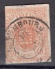 Luxembourg 1859 Definitives Coat of arms 40C orange Mi.11 used AM.386, Stampilat