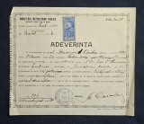 Document Adeverinta Ministerul Instructiunii Publice 1935