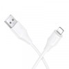 Cablu Date si Incarcare USB-A - Lightning HOCO X124, 27W, 1m, Alb, Apple