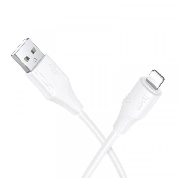 Cablu Date si Incarcare USB-A - Lightning HOCO X124, 27W, 1m, Alb