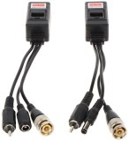 Set 2 buc video balun cu alimentare si audio-video, 8MP, video, audio, alimentare, intrare RJ45, TR-1AUZ