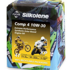 Ulei Motor 4T SILKOLENE COMP 4 10W30 4l, API SL JASO MA-2 Semi-synthetic bio-degradable packaging; enriched with esters