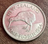 C50 - Moneda foarte veche - Noua Zeelanda - 1 florin - 1964