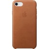 Husa de protectie Apple pentru iPhone 8 / iPhone 7, Piele, Maro, iPhone 7/8, Piele Ecologica