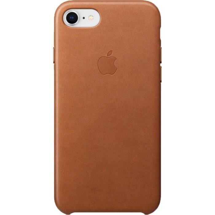 Husa de protectie Apple pentru iPhone 8 / iPhone 7, Piele, Maro