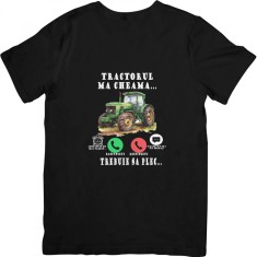 Tricou , zTractorul ma cheama, , Cadou Amuzant pentru Fermieri si Pasionati de Tractorism