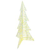 VidaXL Brad de Crăciun cu 240 LED Alb cald 180 cm PET 42019216