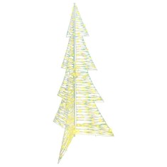 vidaXL Brad de Crăciun cu 240 LED Alb cald 180 cm PET 42019216