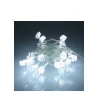 Ghirlanda electrica luminoasa decorativa forma diamant 20 LED albe