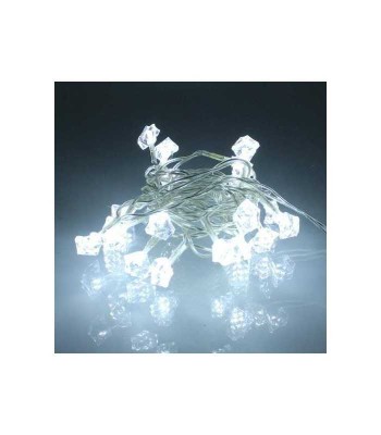 Ghirlanda electrica luminoasa decorativa forma diamant 20 LED albe foto