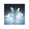 Ghirlanda electrica luminoasa decorativa forma diamant 20 LED albe lumina rece cablu transparent WELL