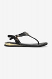 Cumpara ieftin Mexx sandale de piele Nyobi femei, culoarea negru, MICY1605741W