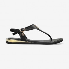 Mexx sandale de piele Nyobi femei, culoarea negru, MICY1605741W