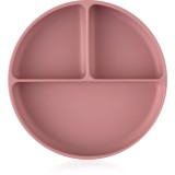 Petite&amp;Mars Take&amp;Match 6m+ farfurie compartimentată rotund Dusty Rose 1 buc