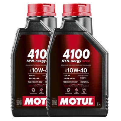 Pachet 2 litri Ulei Motul 4100 Syn-Ner S 10W40 foto