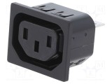 Conector alimentare AC soclu mamă 10A 250VAC C13 SCHURTER