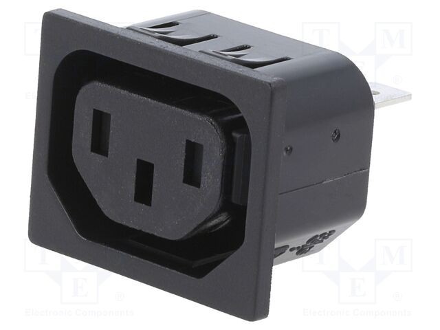 Conector alimentare AC soclu mamă 10A 250VAC C13 SCHURTER
