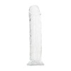 Dildo Transparent Clear Flavour 18.5cm TPR Realistic cu Ventuza - Dildo Vaginal Texturat