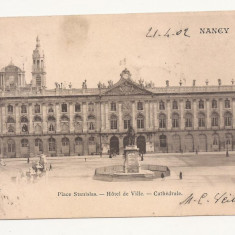 FV4-Carte Postala- FRANTA - Nancy, Place Stanislas, circulata 1902