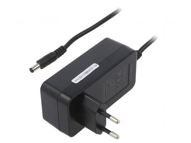 Alimentator Pulsatoriu 12VDC 4A 48W cu Ştecher Drept