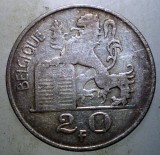 C.233 BELGIA 20 FRANCS FRANCI 1950 ARGINT, Europa