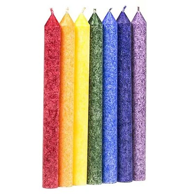 SET 7 LUM&amp;Acirc;NĂRI CHAKRALE PARFUMATE PENTRU MEDITAȚIE foto