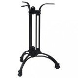 Picior masa bistro vidaXL, aluminiu turnat, negru, &Oslash;60x72 cm, baza masa