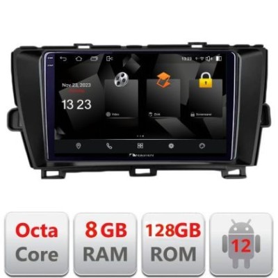 Navigatie Toyota Prius 2009-2014 5960Pro-TY39 Android Octa Core Qualcomm 2K Qled 8+128 DTS DSP 360 4G Optical CarStore Technology foto