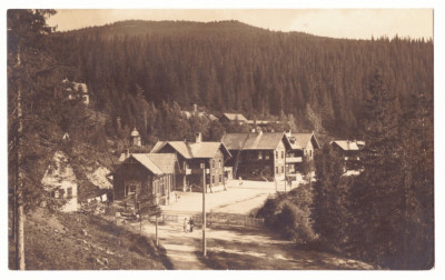 2403 - HOHE RINNE, Sibiu, special cancellation - old postcard real PHOTO - used foto