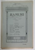 RAMURI , REVISTA LITERARA BILUNARA , ANUL VII , NO. 6 , 15 MARTIE , 1912