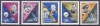 DB1 Yemen Cosmos supratipar Surveyor 1 1966 Prima Aselenizare Americana 5 v. MNH, Nestampilat